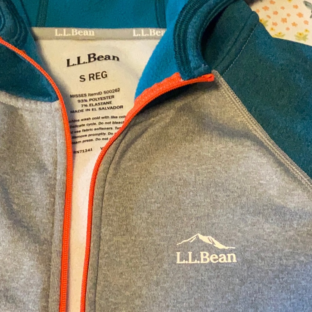L.L. Bean Zip Up Jacket Color Block - image 2